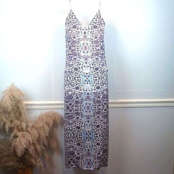 Chelsea28 boho multicolored slip / maxi dress size XS - Picture 7 of 10